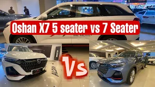 Changan Oshan X7 2022 5 vs 7 seater Features Difference 4K Full Detailed Review