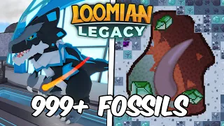 How lucky can I be with 999+ Fossils in The New UMV Update? | Loomian Legacy Roblox