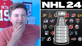 MY 2024 NHL SEASON PREDICTIONS vs NHL 24 SIMULATION