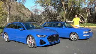 2021 Audi RS6 Avant vs 1994 Audi RS2 Avant: 25 Years of Fast Wagons