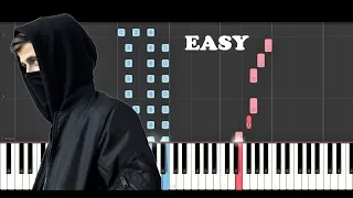 Alan Walker - Darkside (EASY Piano Tutorial)