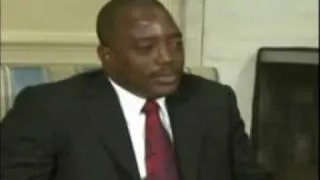 Kabila meets with Bush at the White House
