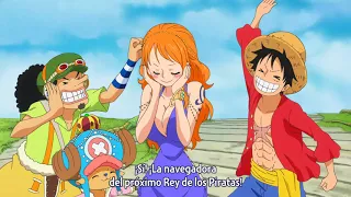 One Piece- Nami golpea a luffy