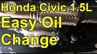 [HOW TO] 2019 Honda Civic 1.5L Turbo Oil Change (Bonus: Engine Air Filter Change)