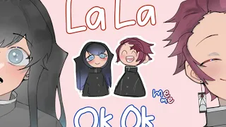 LA LA LA OK OK OK meme | ft. Tanjiro & Muichiro | Kimetsu no yaiba / Demon slayer | meme |