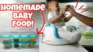 HOW I MAKE MY OWN BABY FOOD! | HOMEMADE BABY PUREES | VLOGMAS 2019 DAY 5