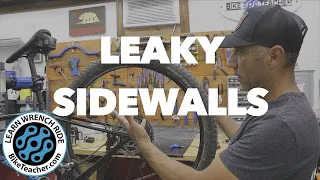 Tubeless Sidewall Leaks happen more on thin sidewall tires and less on thicker.