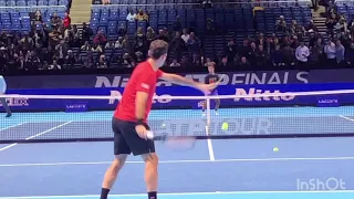 Roger Federer practice Nitto ATP Finals 2019