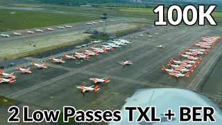 LOW PASS over Berlin Tegel + Schönefeld Airport | 100.000 Subscriber Special Flight | June 2020