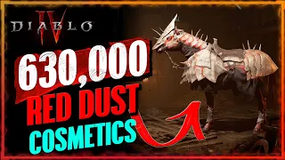 I Got All The PvP Mount Armor !! | 630,000 RED DUST Horse Cosmetics Showcase | Diablo 4