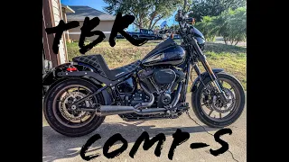 Two Brothers Racing Exhaust Install on M8 Harley (Low Rider Build Series ep 6) WITH SOUND COMPARISON