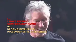 Roger Waters -Comfortably Numb - ft. Eddie Vedder -Live 2012 (Lyrics on Screen)(Traduzione Italiana)