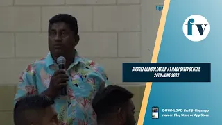 Budget consultation in Nadi | 28/06/2022