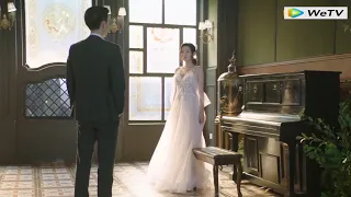 The poor girl looks stunning in a wedding dress, and the CEO is captivated by her.