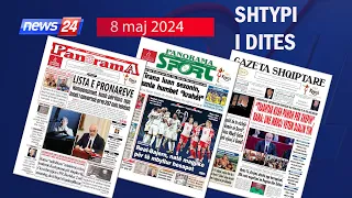 8 maj 2024 "Shtypi i dites" në News24 - "Koha për t'u zgjuar" ne studio Klevin Muka