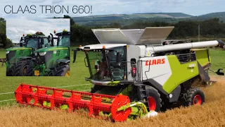 NEW CLAAS TRION 660 !! 2 Johndeeres 6215R's & Pronar chaser ~ Kelly agri