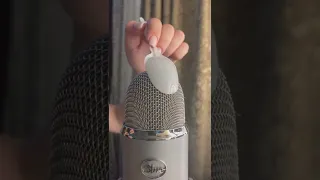 Asmr spoon on microphone