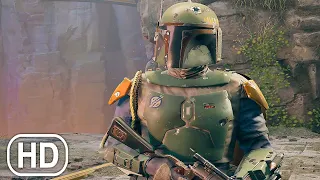 Star Wars Jedi Survivor - Boba Fett Confronts Cal Kestis Boss Fight Scene