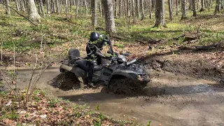 TGB 550 goes CRAZY in the mud, gets super stuck!