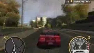 NFSMW-Mustang GT in checkpoint