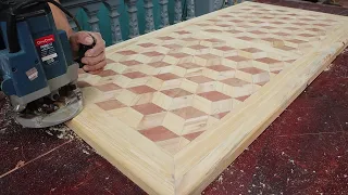 Amazing Skillful Woodworking Talent Will Satisfy You // DIY Unique Dining Table With Perfect Design