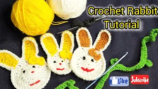 Easy Crochet Bunny| Crochet Rabbit| Crochet coster|@SM-Crochet