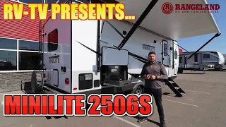 2021 Rockwood Minilite 2506S Front Kitchen video tour with Mitch of Rangeland RV