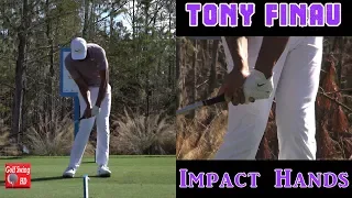 TONY FINAU (HANDS AT IMPACT) IRON GOLF SWING 1080 HD