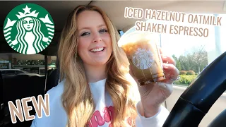 NEW Iced Oatmilk Shaken Espresso || Starbucks || Hannah Martin