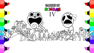 Garten of BanBan 4 Coloring Pages / Color All New Monsters / NCS MUSIC
