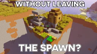 Beating Minecraft Without Leaving SPAWN - A World FIRST Minecraft Seed Discovery!