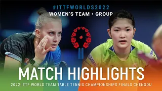 Highlights | Barbora Balazova (SVK) vs Miyuu Kihara (JPN) | WT Grps | #ITTFWorlds2022