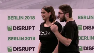 Spike Diabetes Assistant presents in the Startup Battlefield Finals at Disrupt Berlin