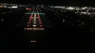 Follow the lights to the runway! New York JFK 13L approach and landing!