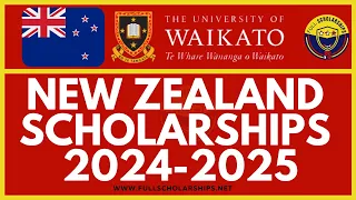 New Zealand Scholarships - University of Waikato International Excellence Scholarships 2024-2025