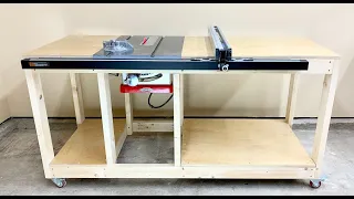 Mobile Workbench With Integrated Table Saw | DIY