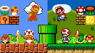 Super Mario World (SNES) - SMB1 REMAKE #3 (Rom Hack). ᴴᴰ