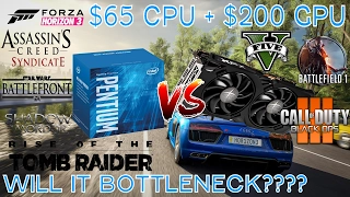 Battle Of The Bottlenecks - Intel G4560 + RX 480 4GB 1080p Gaming Benchmarks - 8 Games Tested