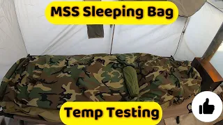 MSS (Modular Sleep System) Temperature Testing