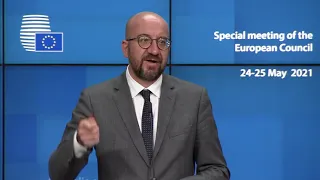 EUCO Day 1 - Press conference by President von der Leyen & President Charles Michel