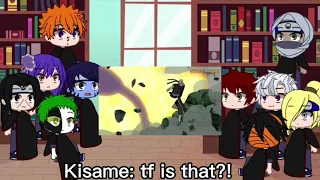 Akatsuki react to Obito VS kakasi and naruto (mask break) | Akatsuki | naruto | gacha |