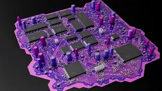 Procedural 3D Circuit Board - Houdini