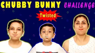 CHUBBY BUNNY CHALLENGE | Bloopers Funny Family Challenge | Aayu and Pihu Show