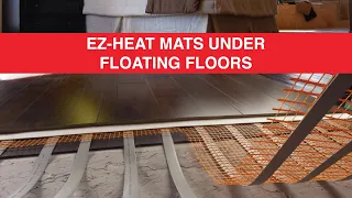 Instructional Video - Ez-Heat mats under floating wood floors #heatedfloors #infloorheat