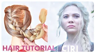 CIRI HAIR TUTORIAL | THE WITCHER | SEASON 2  | DIY EASY Fishtail Dutch Braid Hairstyle
