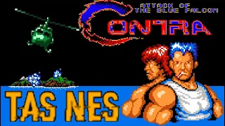 TAS NES Contra   Attack of the Blue Falcon (2 players)