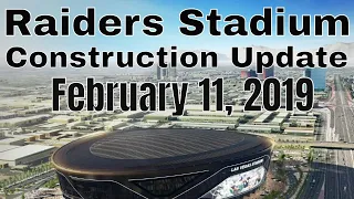 Las Vegas Raiders Stadium Construction Update 02 11 2019