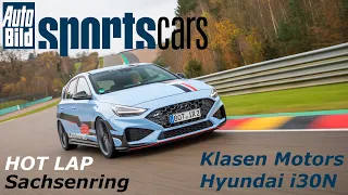 HOT LAP Sachsenring 1:38,44 min | Klasen Motors Hyundai i30N | AUTO BILD SPORTSCARS
