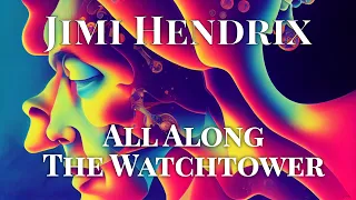 Jimi Hendrix - All Along The Watchtower but the lyrics are AI generated images