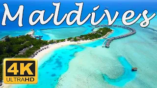 Maldives Islands Drone View in 4k UHD | Relaxation Film | Relaxing Music